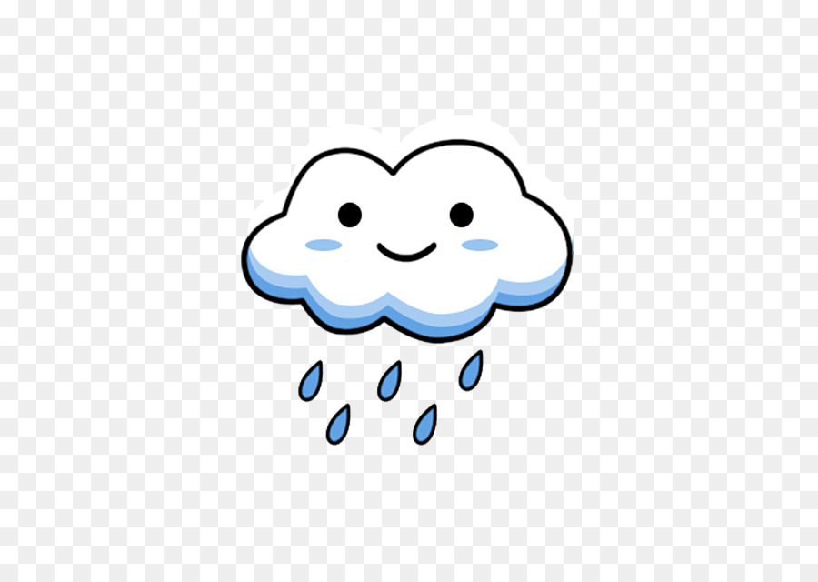 raindrop clipart cloud