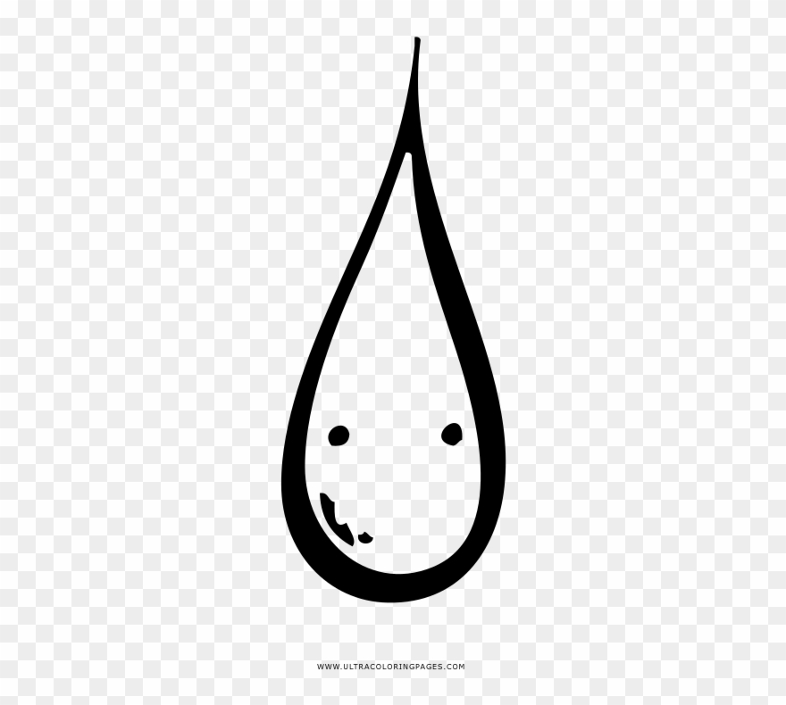 raindrop clipart coloring page