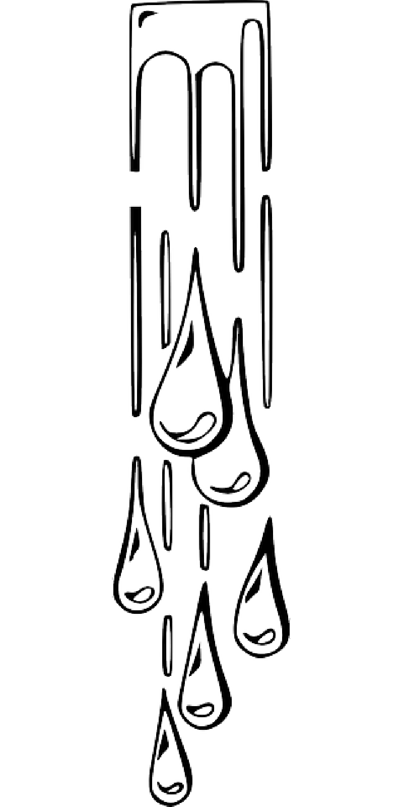 Raindrop clipart colouring page, Raindrop colouring page Transparent