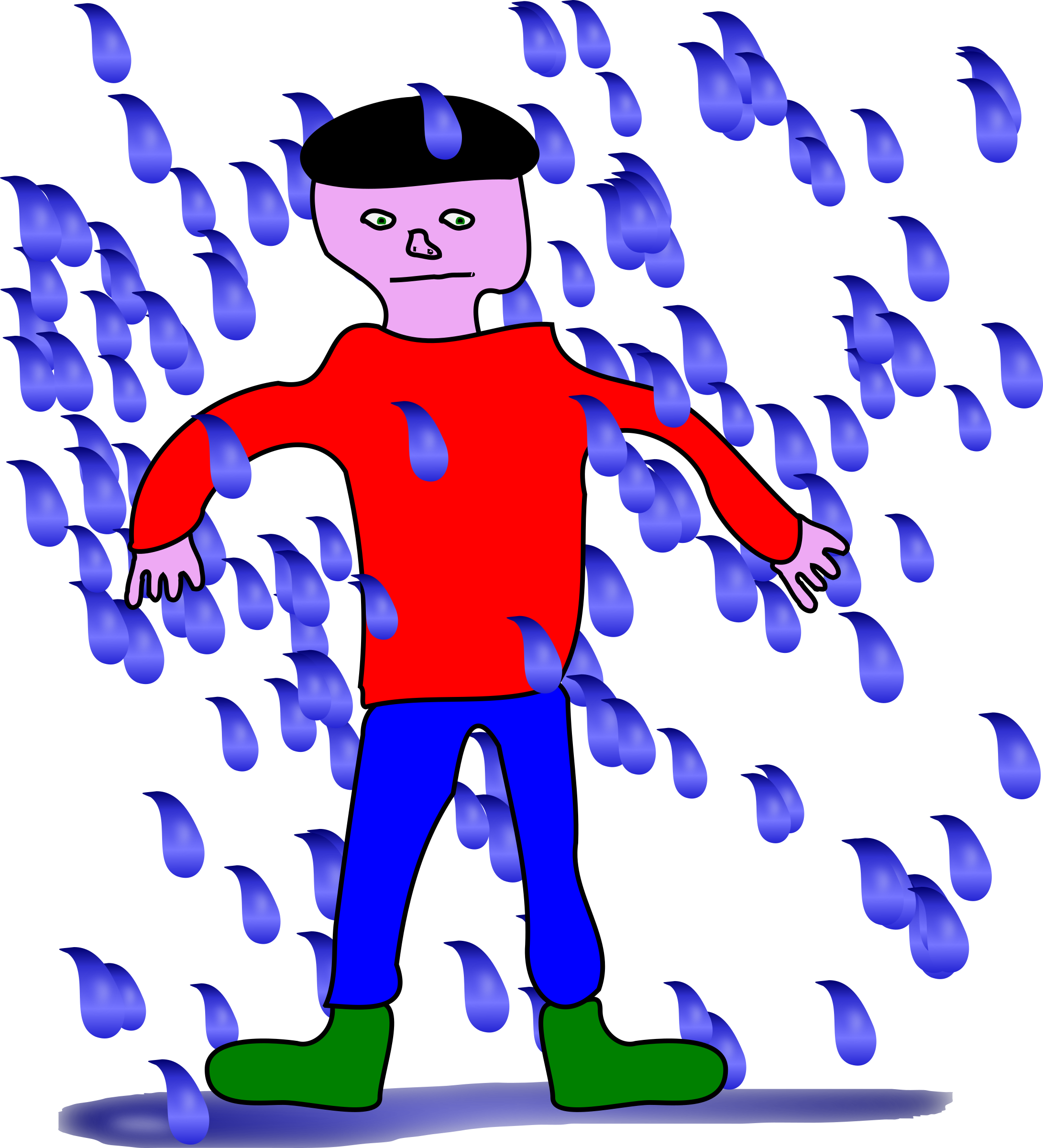raindrop clipart kid