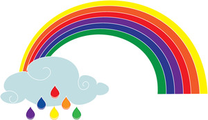 Raindrop clipart rainbow. And rain wikiclipart 