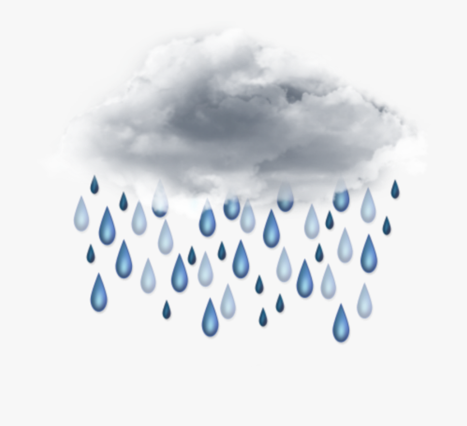 Ftestickers cloud raindrops transparent. Raindrop clipart sky rain