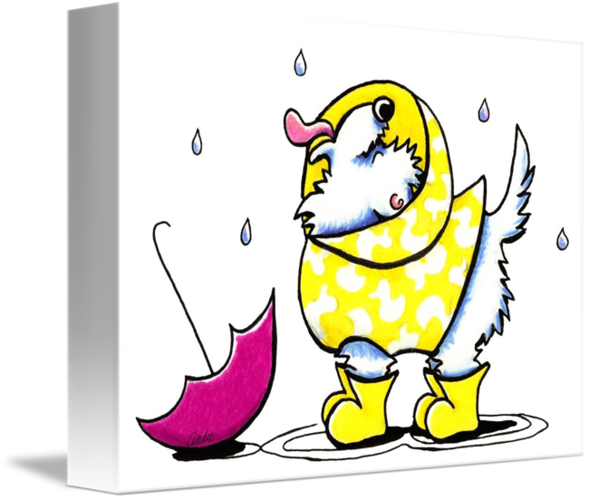 Westie fun with raindrops. Raindrop clipart transparent tumblr