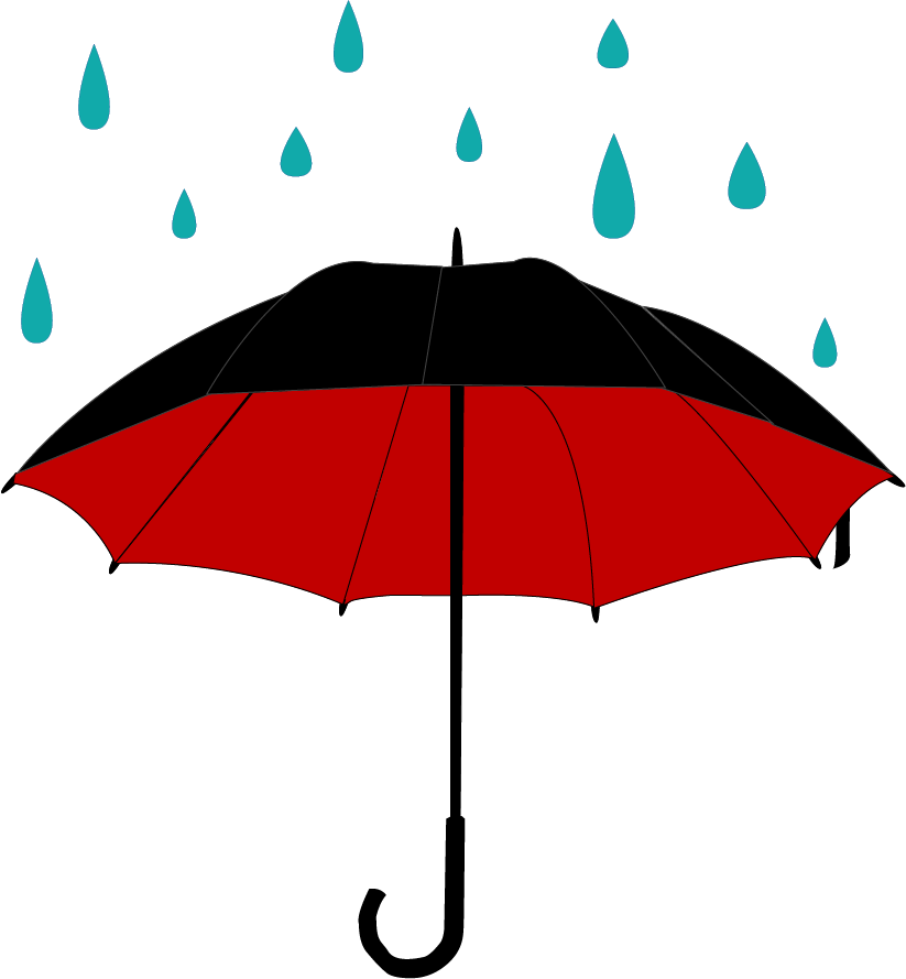 raindrop clipart umbrella