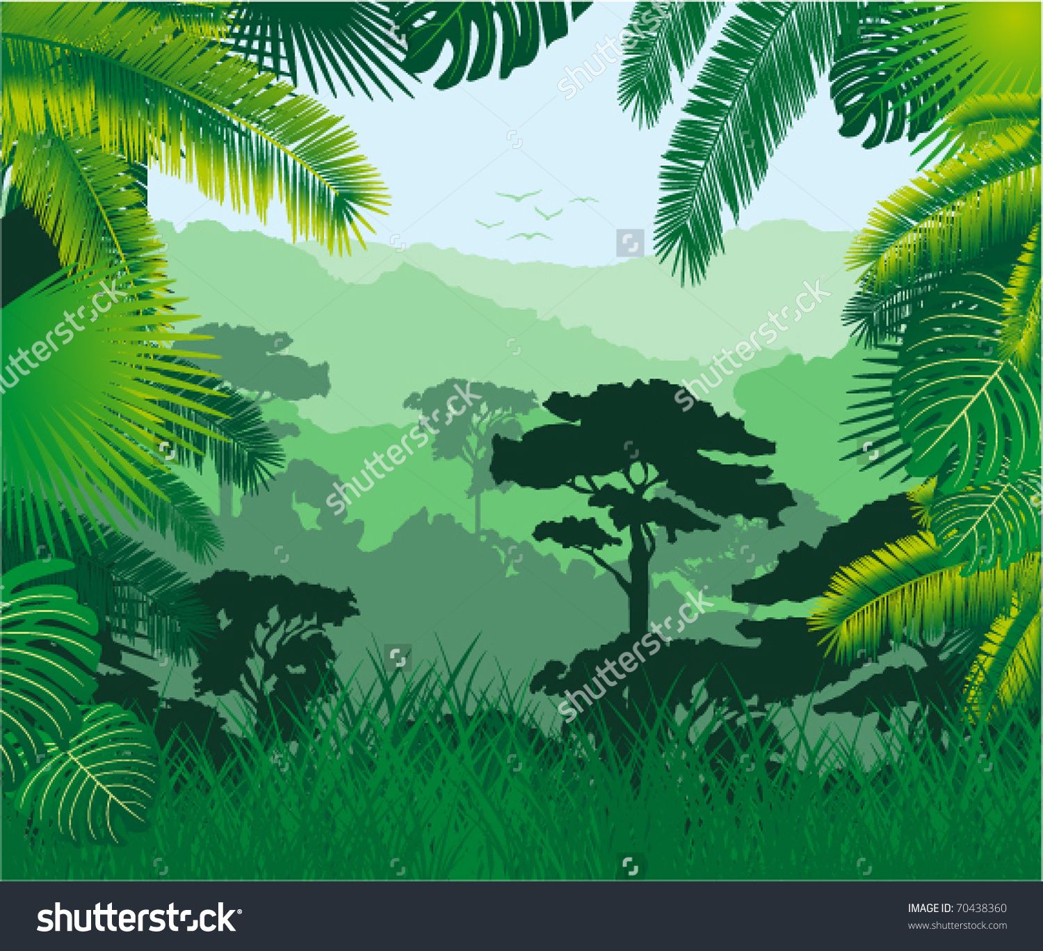 rainforest clipart nature background