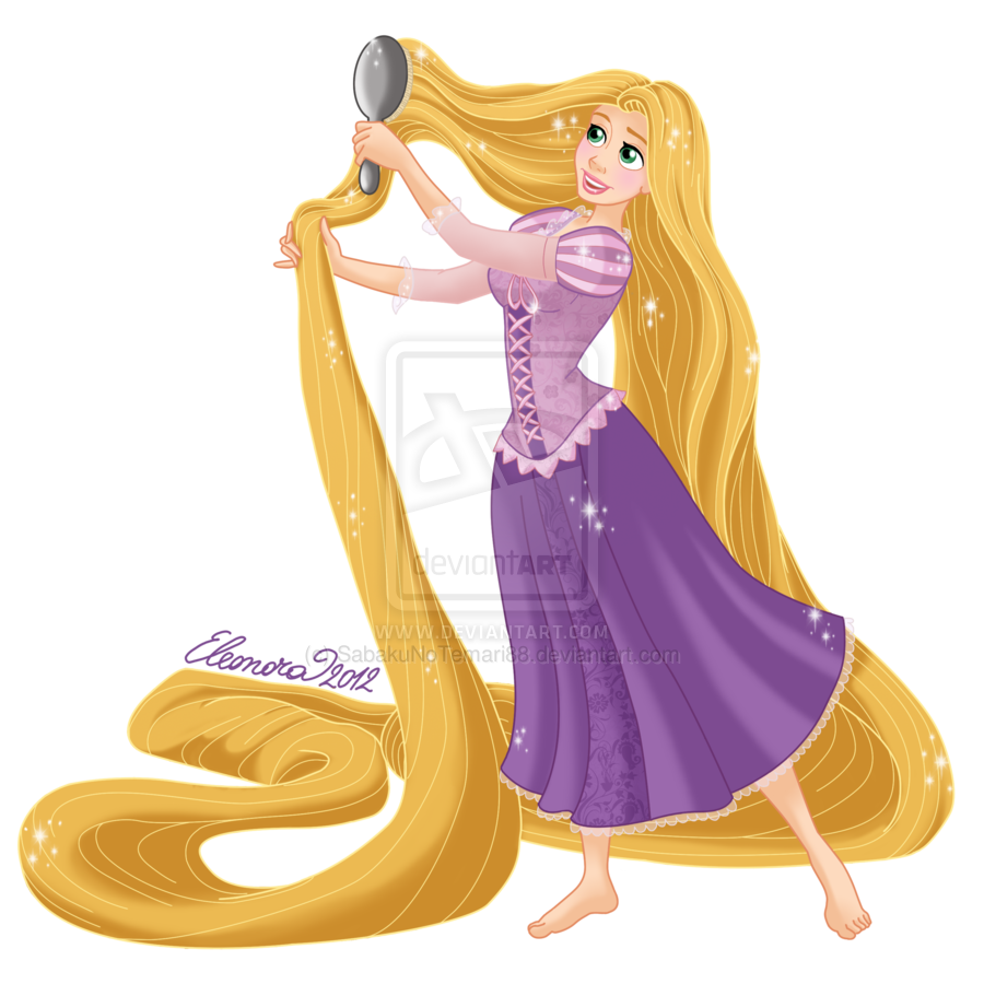  collection of hair. Rapunzel clipart cartoon