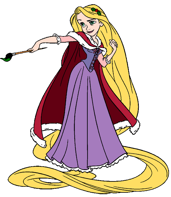 Disney princess . Rapunzel clipart christmas