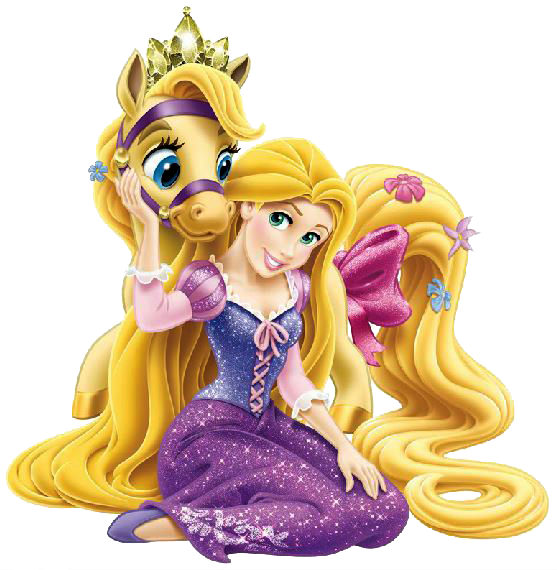 Rapunzel clipart file. With horse png free