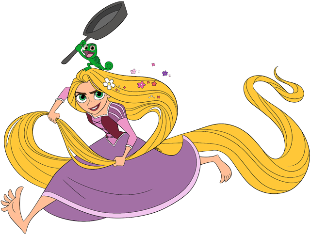 Rapunzel clipart pascal. Tangled the series clip