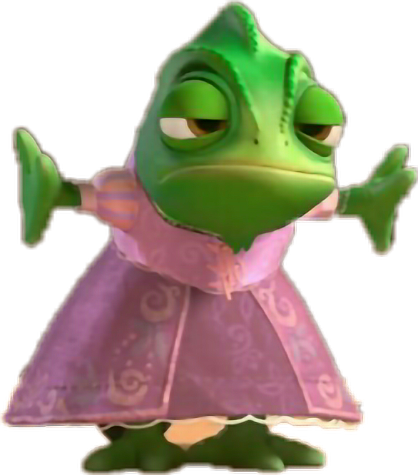 Rapunzel clipart pascal. Tangled disney sticker by