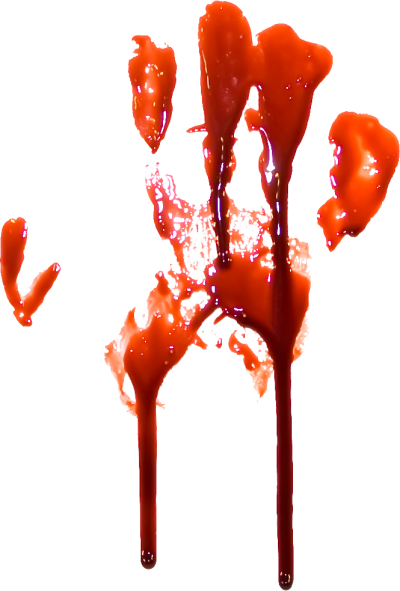 Realistic dripping blood png. Isolated photos of drip