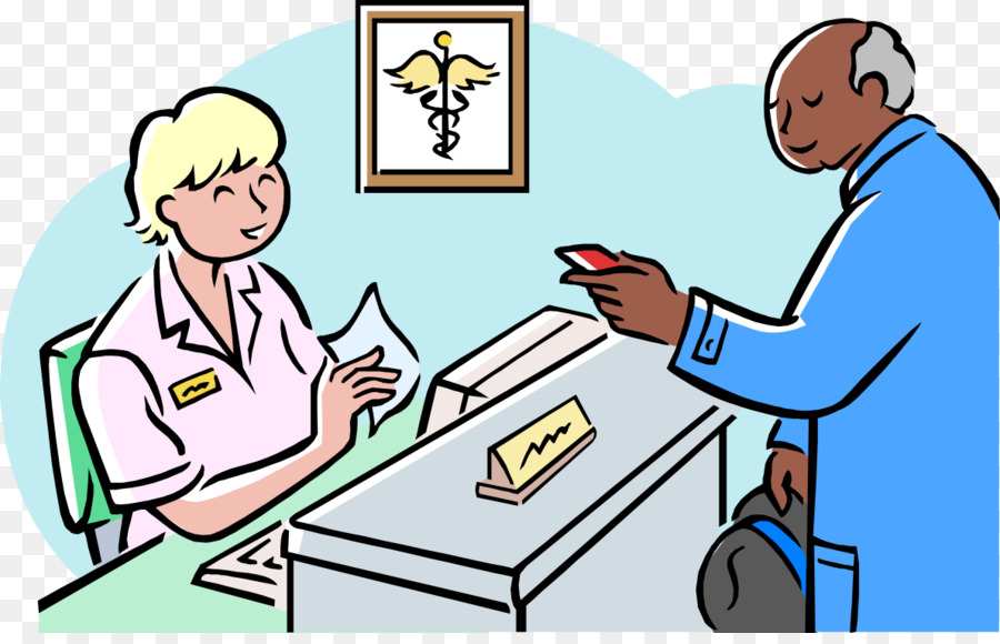 Doctor s office physician. Receptionist clipart