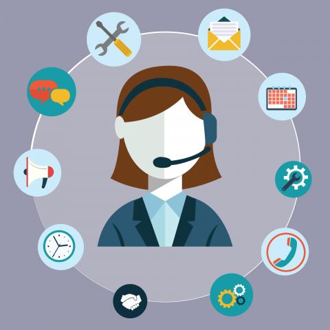 receptionist clipart administrative work