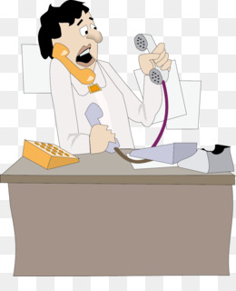 Receptionist clipart busy man. Free download telephone secretary