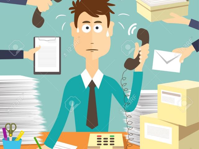 Free secretary download clip. Receptionist clipart busy man