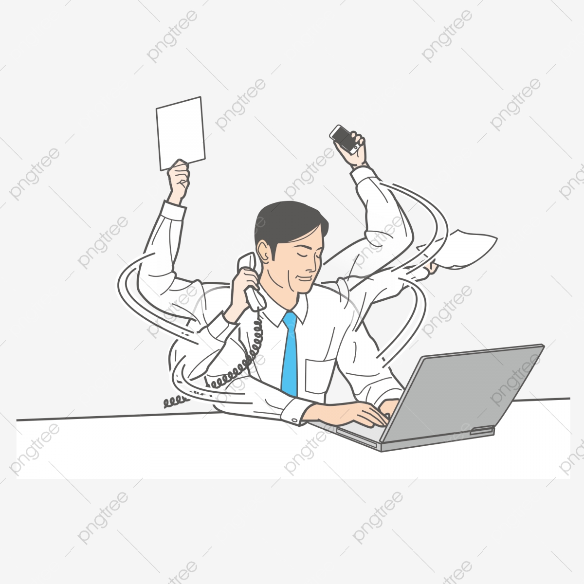 receptionist clipart busy office worker