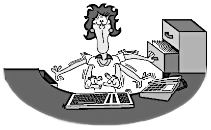 receptionist clipart busy schedule