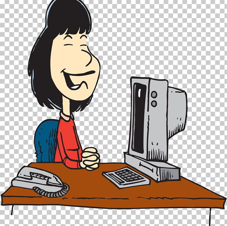 receptionist clipart computer job