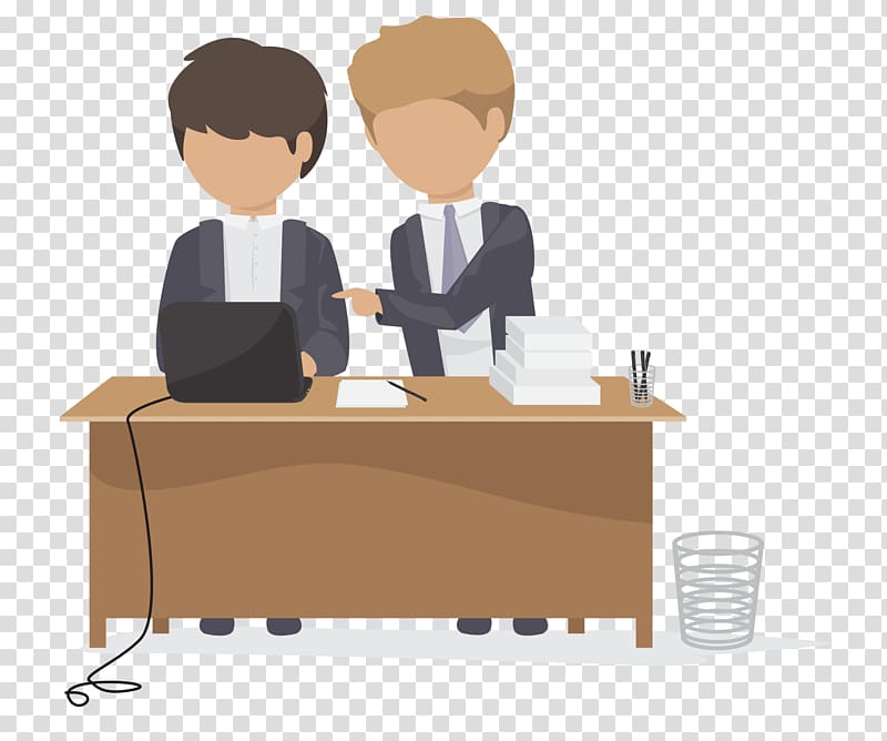 receptionist clipart desk job