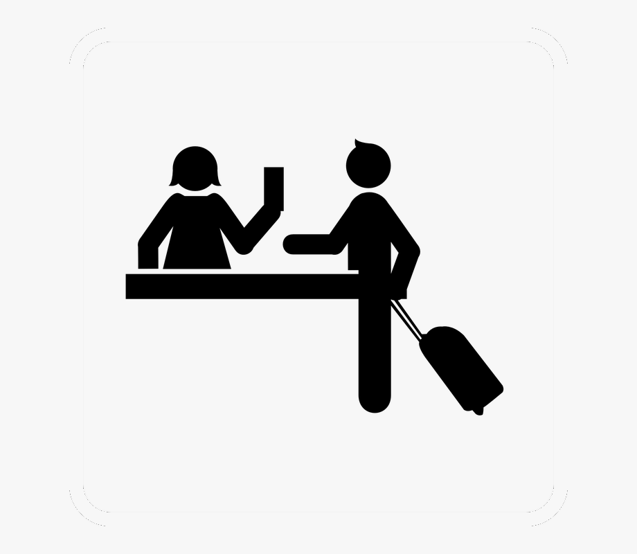 receptionist clipart hotel