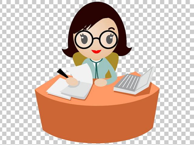 receptionist clipart intern
