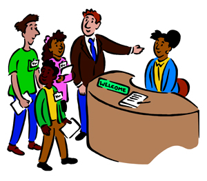 Receptionist clipart male. Free cliparts download clip