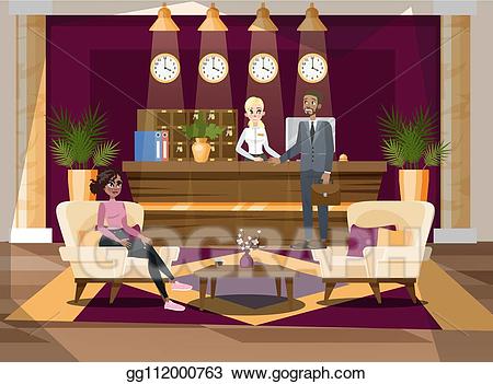 receptionist clipart reservation