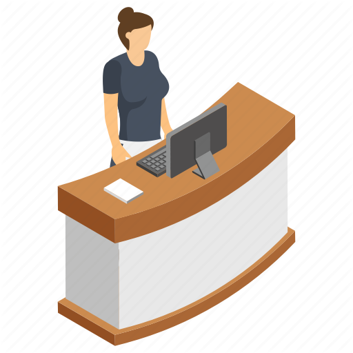 receptionist clipart reservation