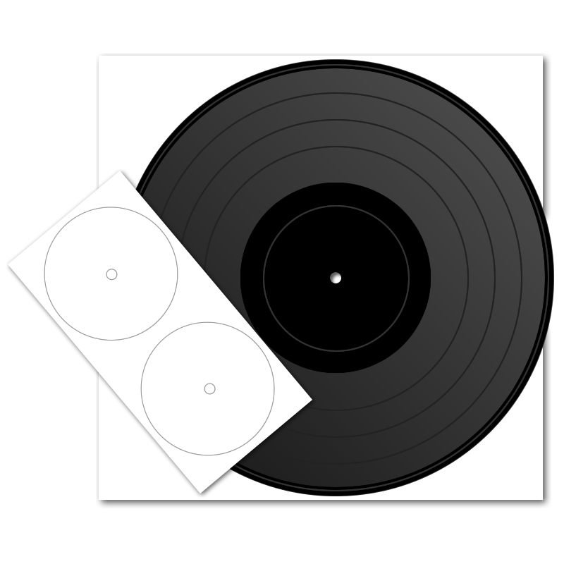 Record clipart dj record. Dub studio plates eps