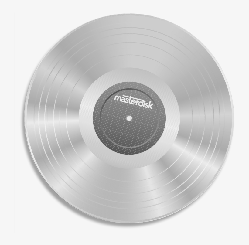 Masterdisk transparent gold vinyl. Record clipart platinum record