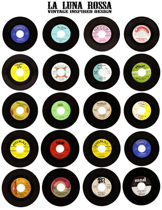 record clipart printable