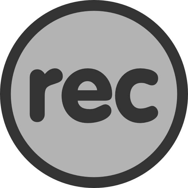 record clipart sign
