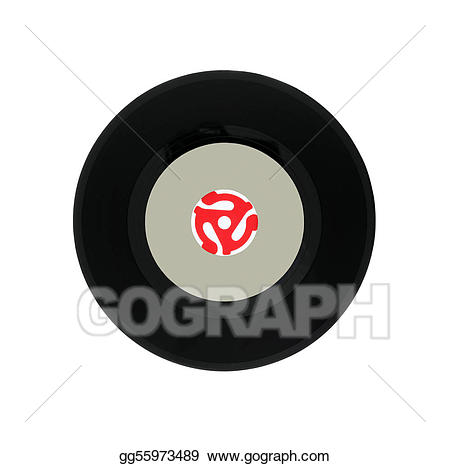 Stock illustration vinyl with. Record clipart single