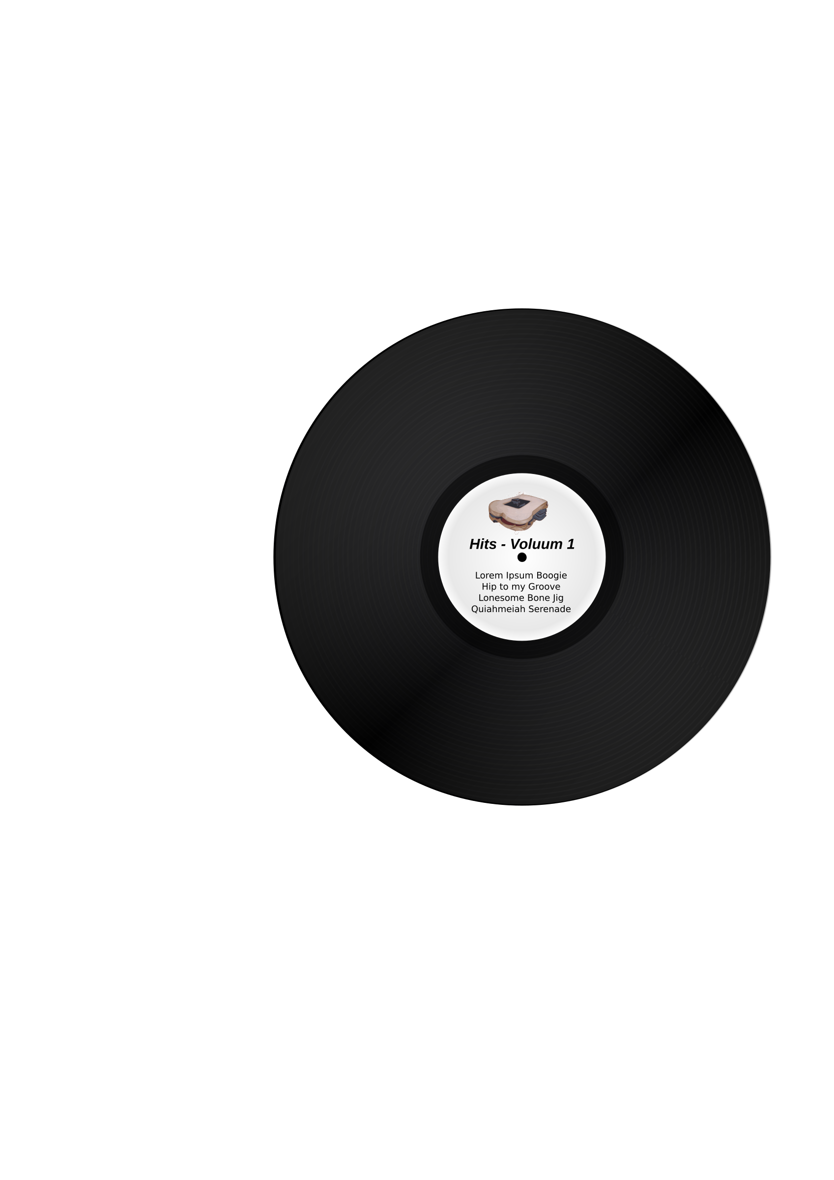 Vinyl lp album big. Record clipart small