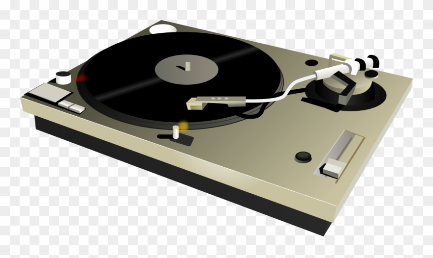 Player table png transparent. Record clipart turntable dj