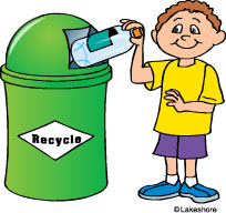 children clipart recycling