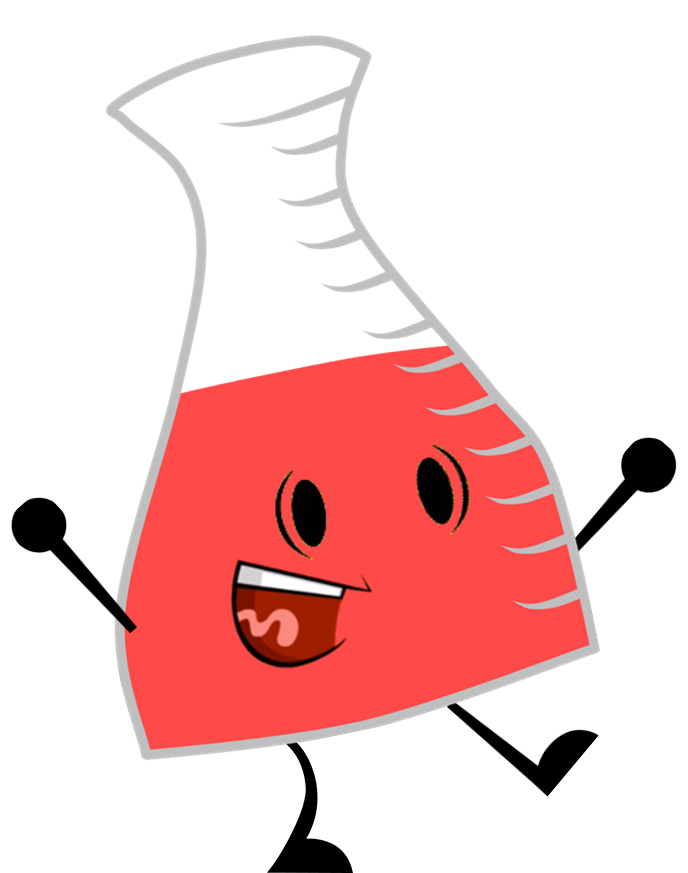 red clipart beaker