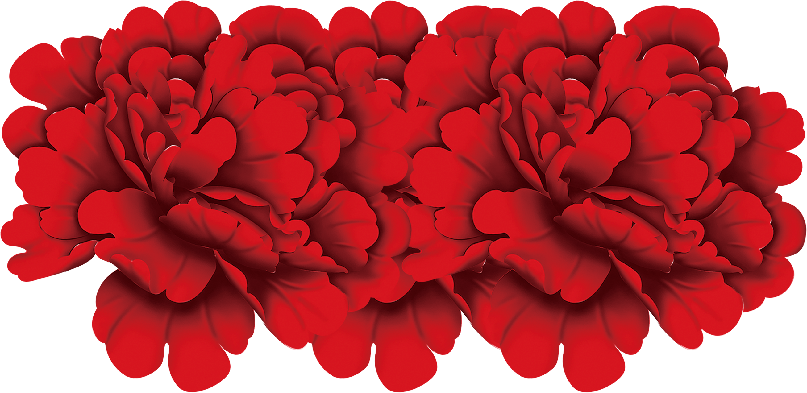 red clipart geraniums