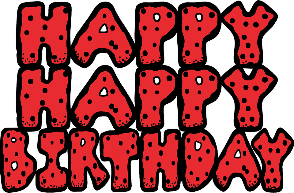 red clipart happy birthday