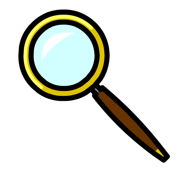 red clipart magnifying glass