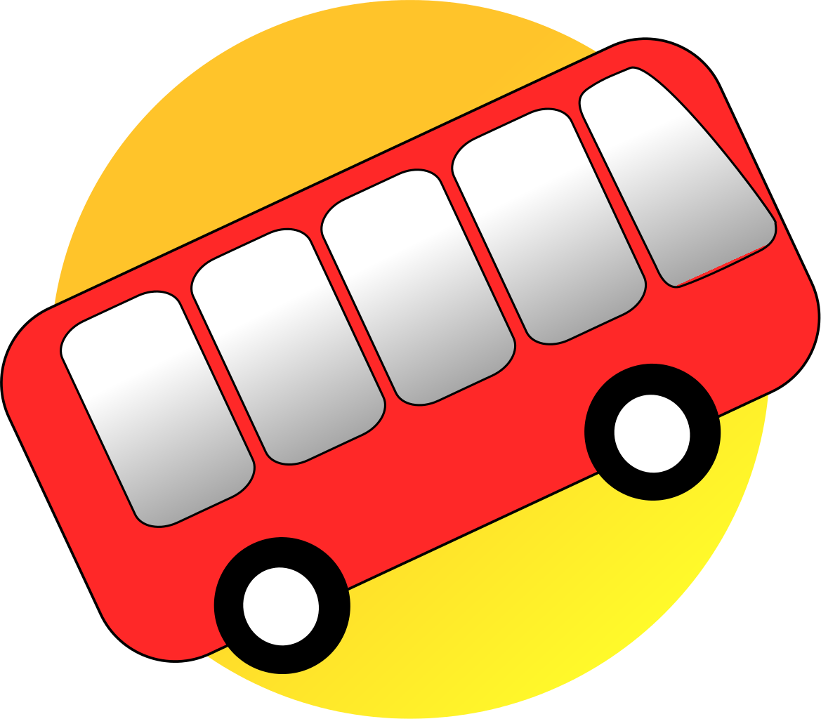 red clipart minibus