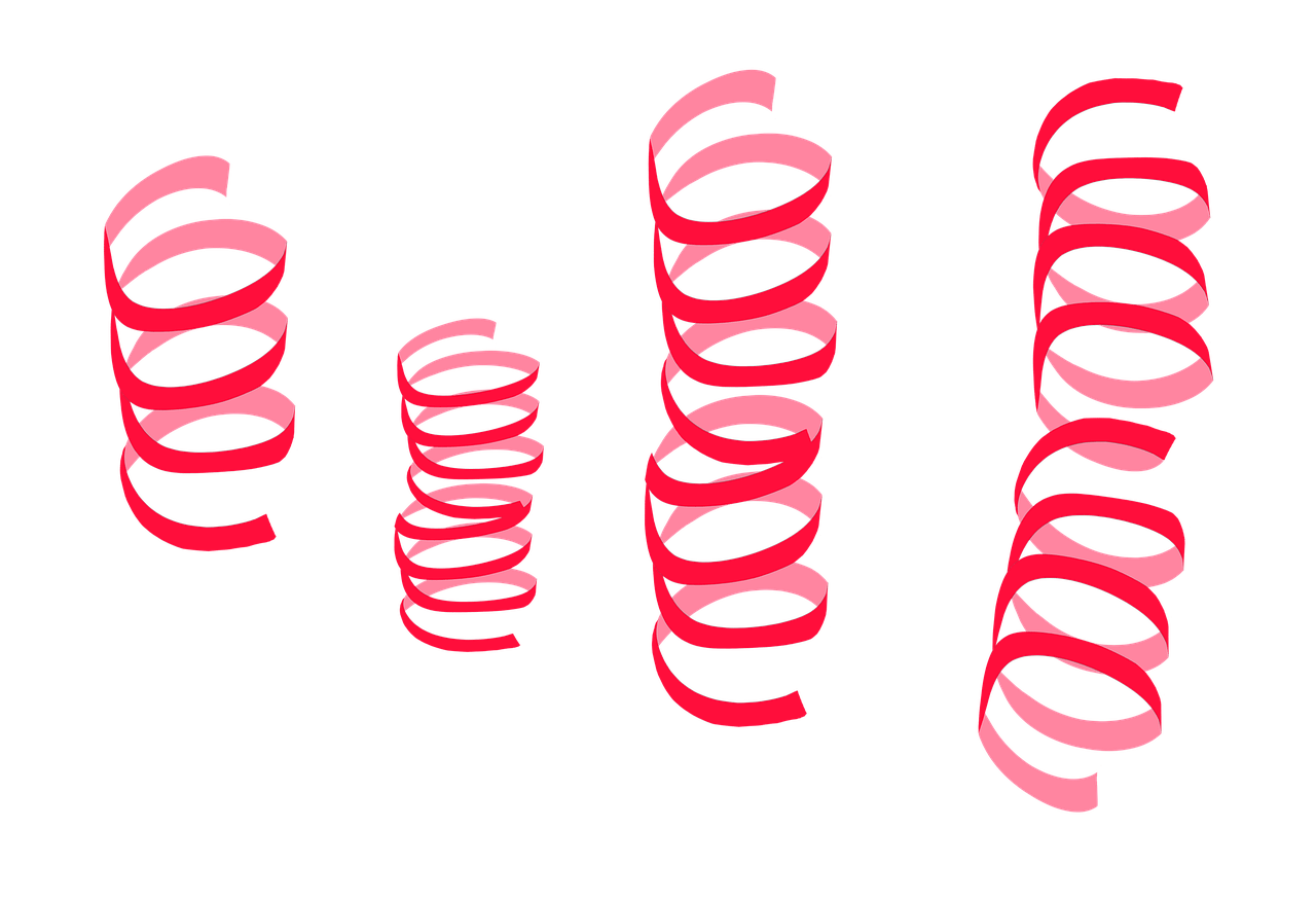 Red transparent png stickpng. Streamers clipart confetti blast