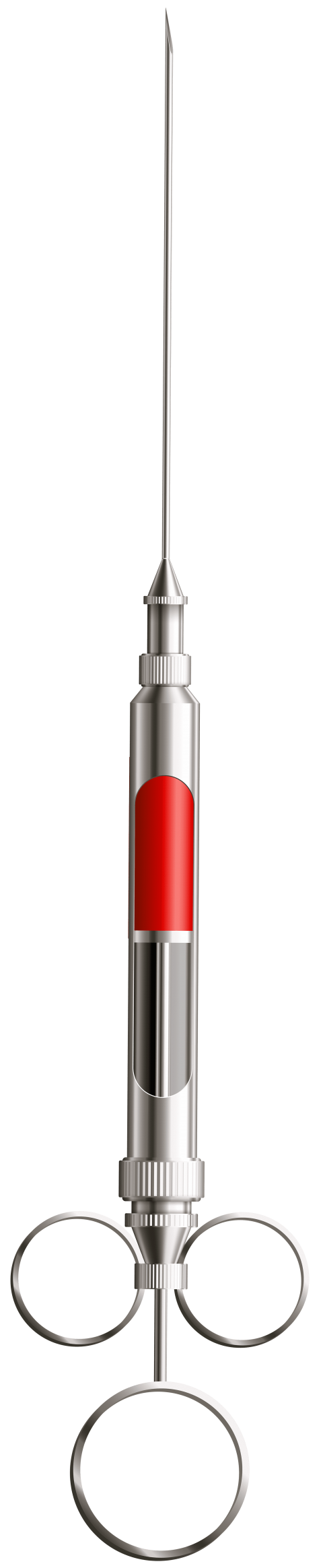 red clipart syringe