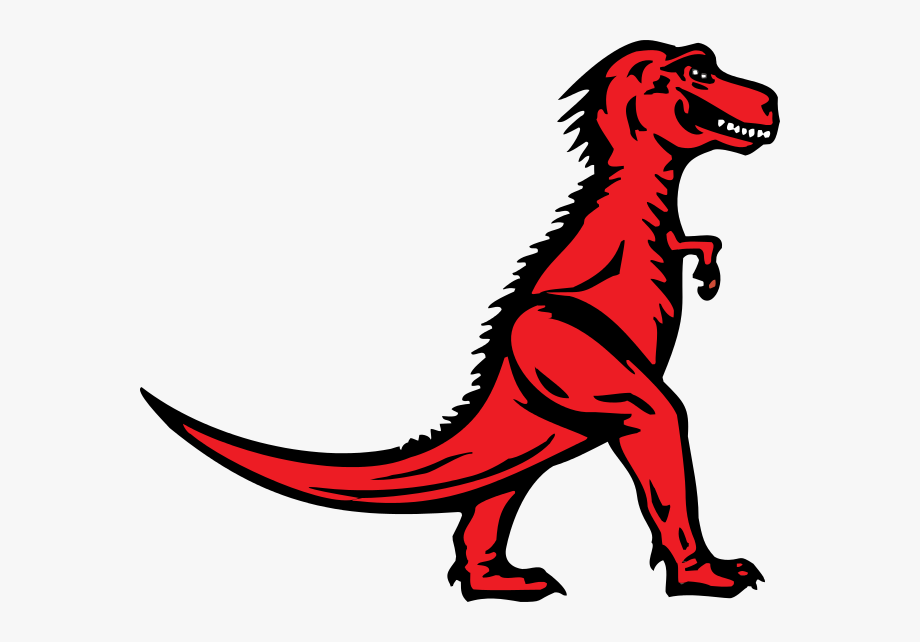 trex clipart red