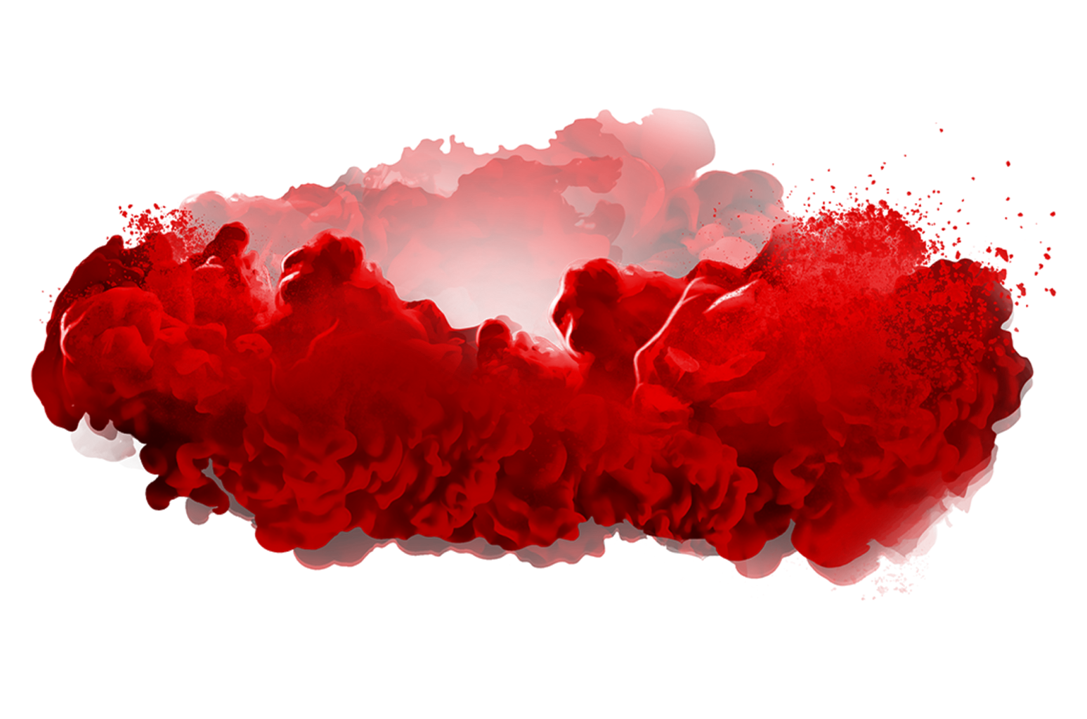 Red smoke png. Color ink paint explosion