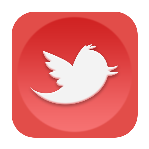 Red twitter png. Old icon social media