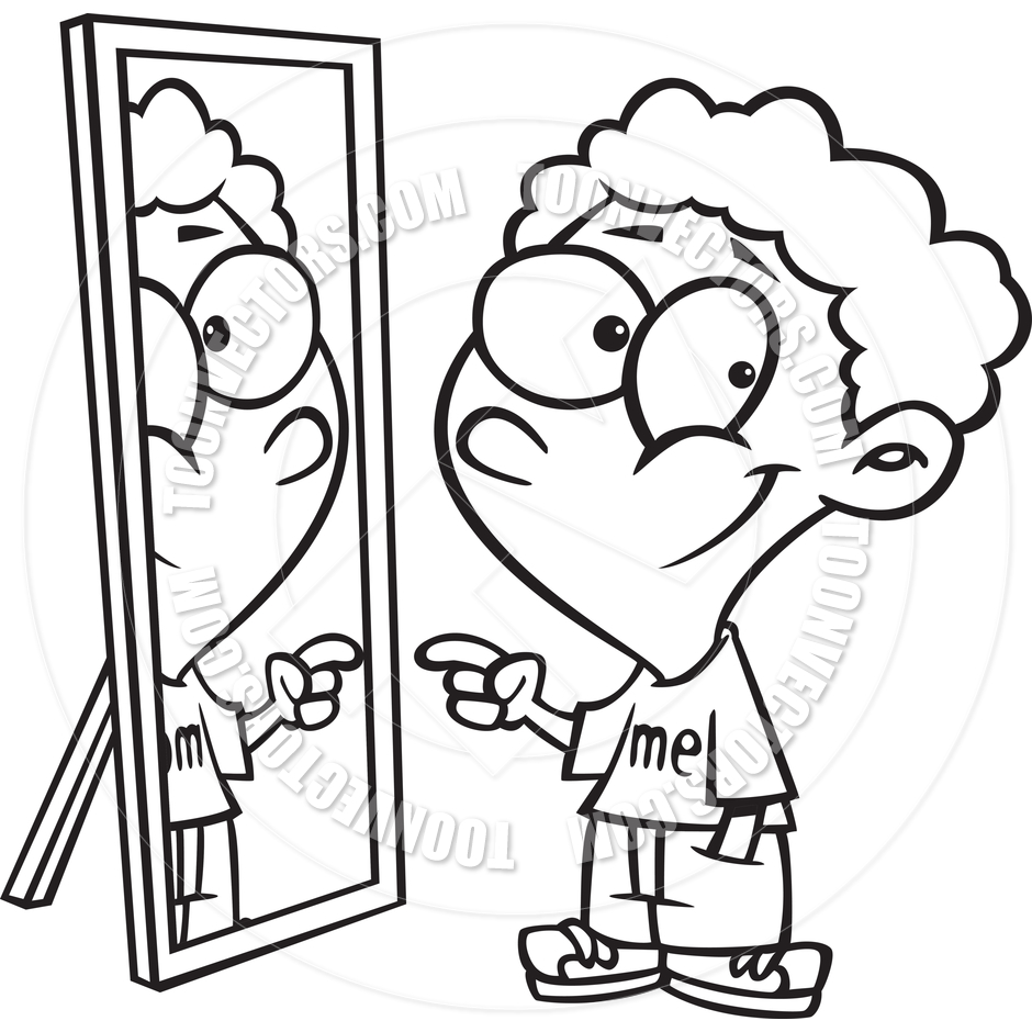 Self free download best. Reflection clipart cartoon