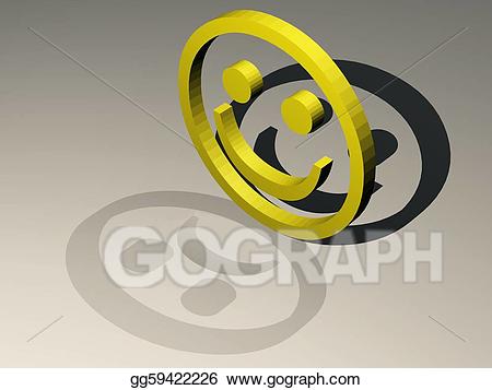 reflection clipart smiley face