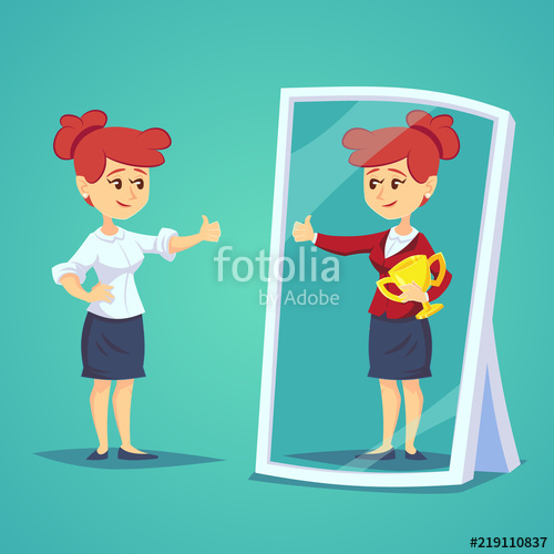 reflection clipart standing mirror