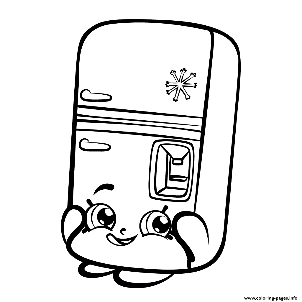 refrigerator clipart coloring page